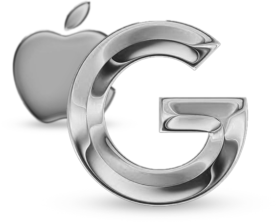 Image of apple and google